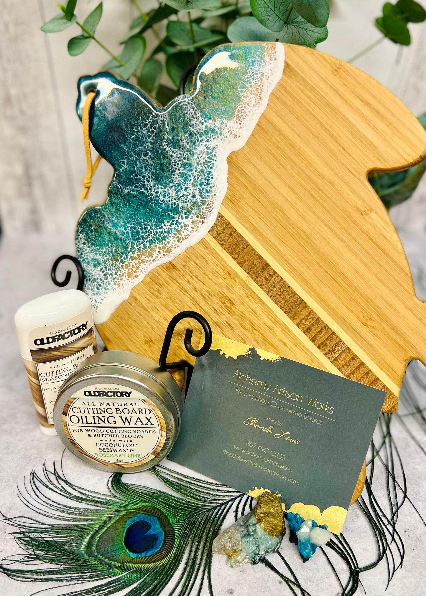 Custom Order - Beach Wave Charcuterie Board - Sea Turtle