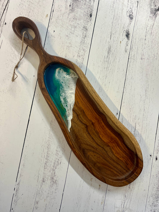 Ocean Resin Finished Tray