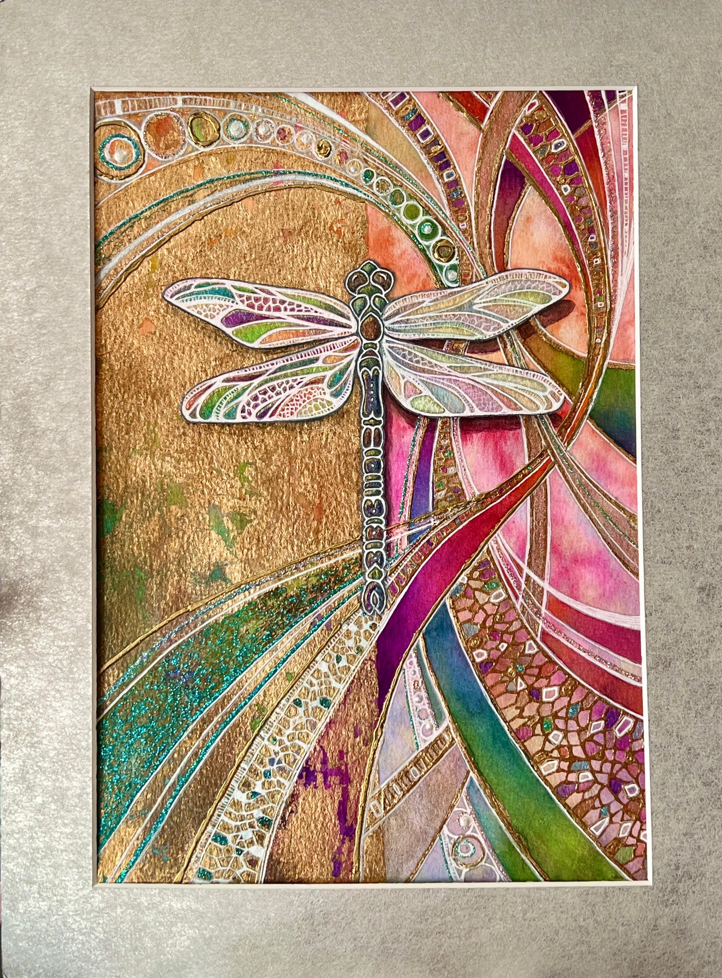 Dragonfly III - Original Mixed Media Painting