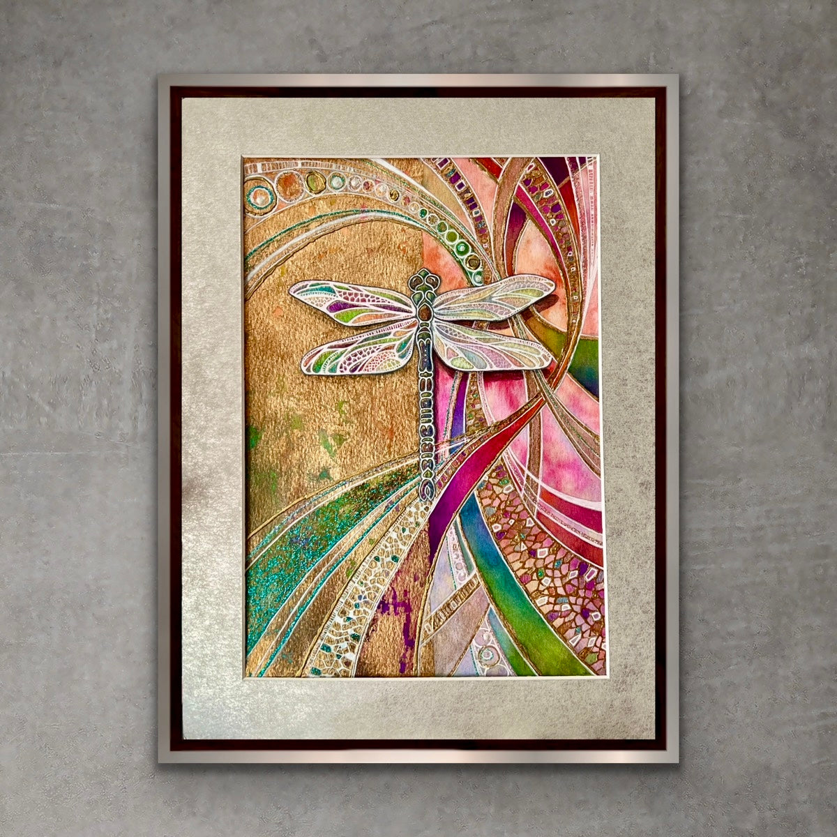 Dragonfly III - Original Mixed Media Painting