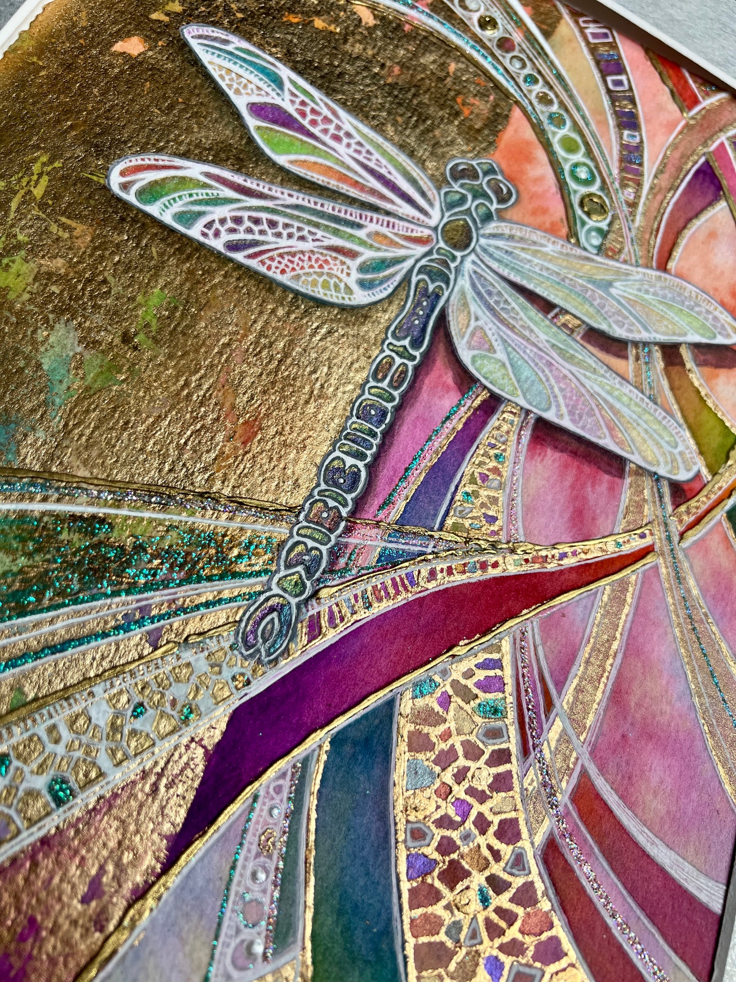 Dragonfly III - Original Mixed Media Painting