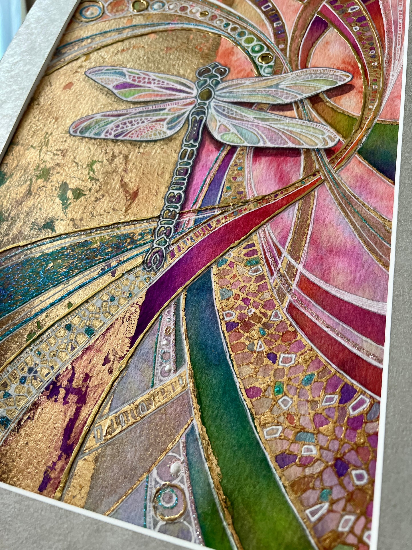 Dragonfly III - Original Mixed Media Painting