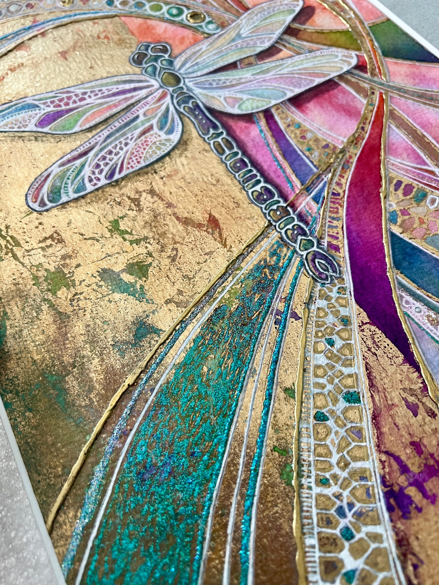 Dragonfly III - Original Mixed Media Painting