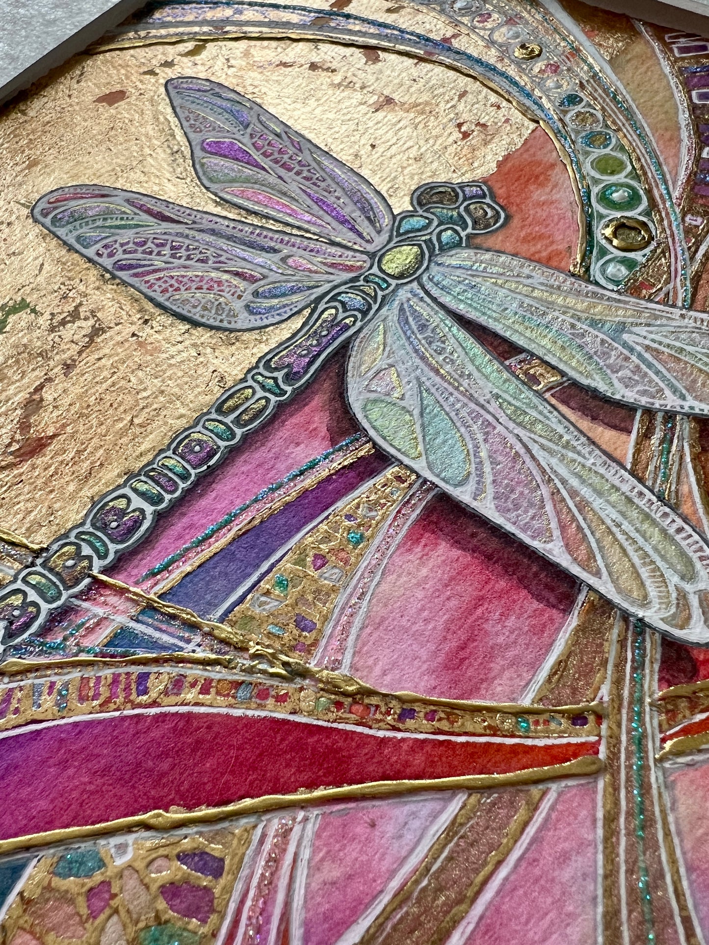 Dragonfly III - Original Mixed Media Painting