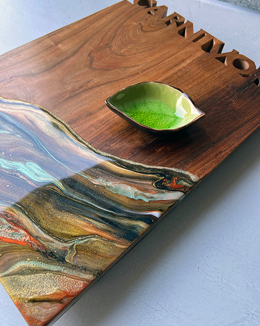 "Carnivore" Resin Finished Serving Board