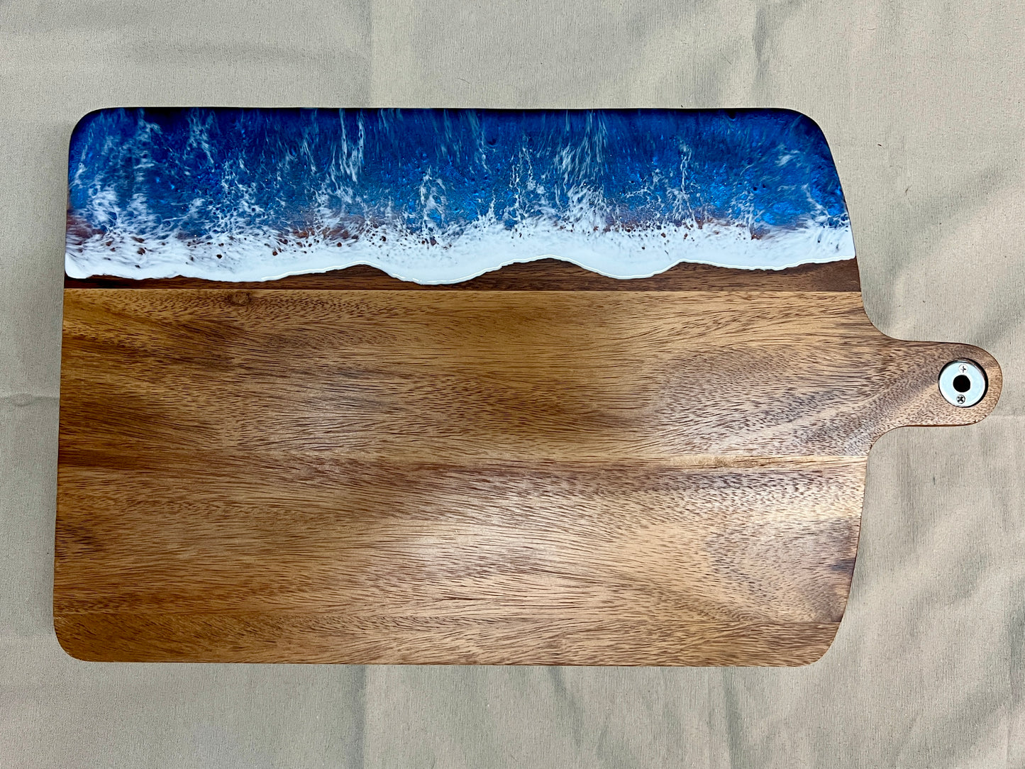 Beach Wave Charcuterie Board - Long (raised) - Pacific Ocean 1