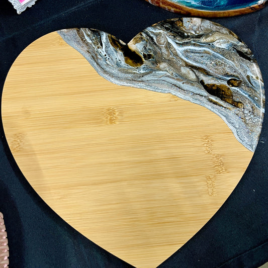 Bamboo - Hershey's Heart - Charcuterie Board
